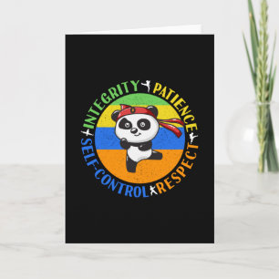 Carte Valeurs des arts martiaux - Garçons Karate Mindset