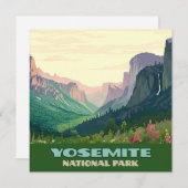 Carte Vallée du parc national Yosemite Demi-Dôme (Devant / Derrière)