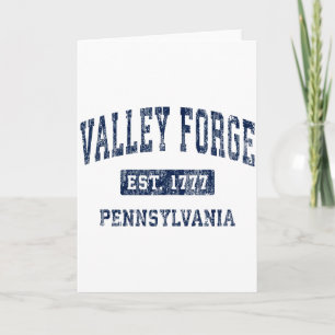 Carte Valley Forge Pennsylvanie Pa Vintage Établie P