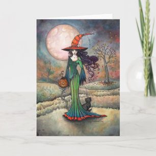 Carte Valley Moon Halloween Sorcière Art Molly Harrison