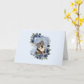 Carte Vallhund suédois (Fleur jaune)