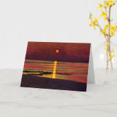 Carte Vallotton - Coucher de soleil (Fleur jaune)