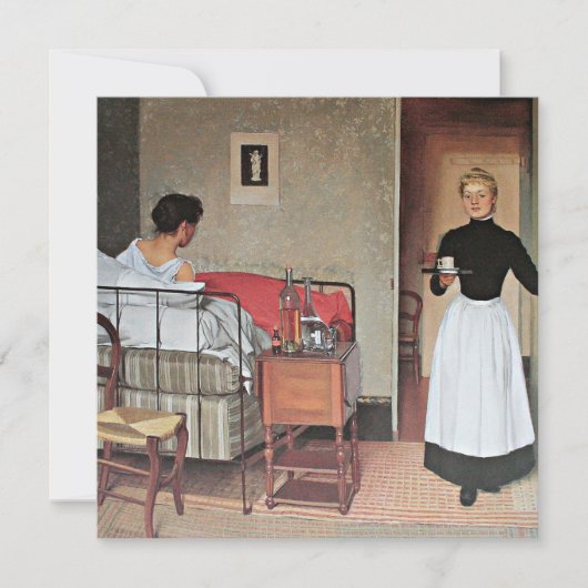 Carte Vallotton - Le Patient, peinture fine art (Devant)