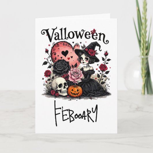 Carte Valloween Romance sombre (Devant)