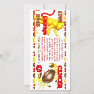 Carte Valxart 1986 2046 FireTiger zodiaque Cancer