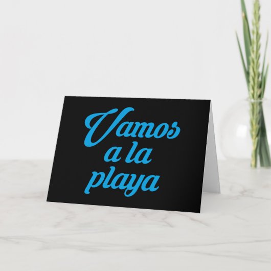CARTE VAMOS A LA PLAYA (Devant)