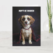 Carte Vampire Chien Chien Mutt Mutt Joyeux Halloween (Devant)