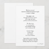 Carte Vampire de la faim de minuit mangeant des roulés à (Devant / Derrière)