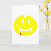 Carte vampire emoji dracula (Fleur jaune)