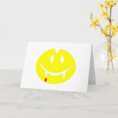 Carte vampire emoji dracula (Fleur jaune)