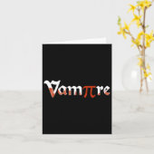 Carte Vampire Funny Halloween Pi Jour Joke Costume Math (Fleur jaune)