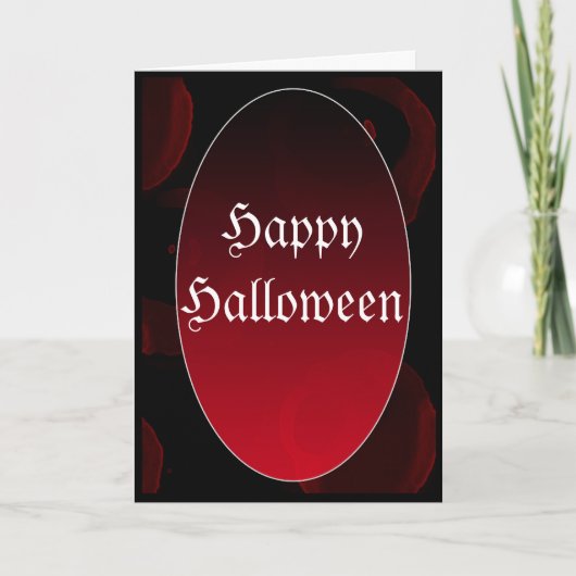 Carte Vampire gothique HappyHalloween (Devant)