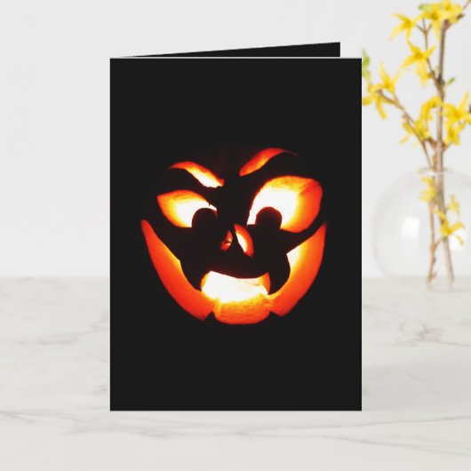 Carte Vampire Jack-O-Lantern (Fleur jaune)