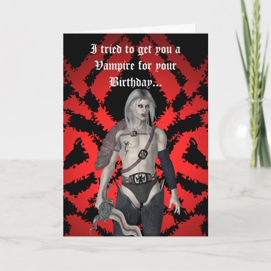 Carte Vampire mâle gay (Devant)