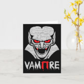 Carte Vampire Pi Costume Halloween Funny Math Science Te (Fleur jaune)