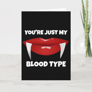 CARTE VAMPIRE ROMANTIQUE FUNNY ANNIVERTHDAGE GREETING CA
