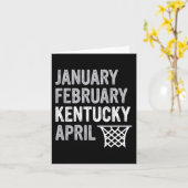 Carte Van de basket-ball - Janvier Février Kentucky Avri (Fleur jaune)