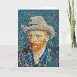 Carte Van Gogh - Autoportrait au chapeau de feutre gris