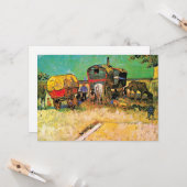 Carte Van Gogh - Camp tzigane avec Cheval Dray, (Devant/Arrière en situation)