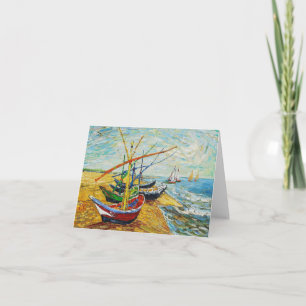 Carte Van Gogh Fishing Boats Note Card