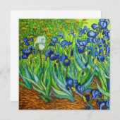 Carte Van Gogh Irises (Devant / Derrière)