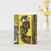 Carte Van Gogh Japonaiserie Oiran Note Card (Fleur jaune)