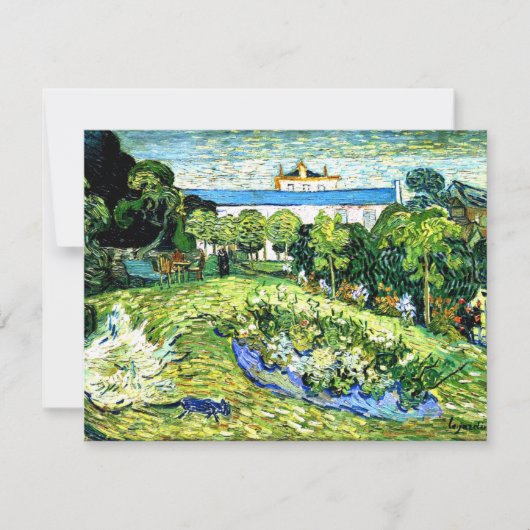 Carte Van Gogh - Jardin de Daubigny (Devant)