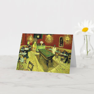 Carte Van Gogh - Le Café de nuit, peinture célèbre,