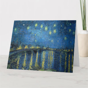Carte Van Gogh Nuit étoilée sur le Rhône