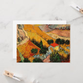 Carte Van Gogh - Paysage avec maisons (Devant/Arrière en situation)