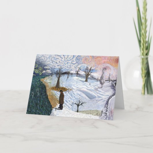 Carte Van Gogh : Paysage hivernal (Devant)