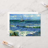 Carte Van Gogh - Paysage marin (Devant/Arrière en situation)