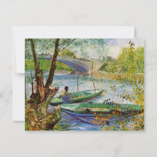 Carte Van Gogh Pêche au printemps, Pont de Clichy