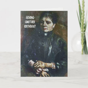 Carte Van Gogh Peinture pour Humour d'anniversaire