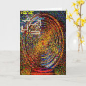 Carte Van Gogh pensant en dehors de à la boîte (Fleur jaune)