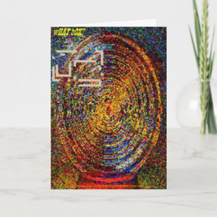 Carte Van Gogh pensant en dehors de à la boîte