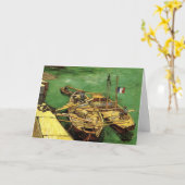 Carte Van Gogh Quay avec des hommes déchargeant des napp (Fleur jaune)