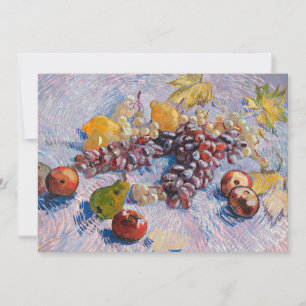 Carte Van Gogh - Raisins, Citrons, Poires, Pommes