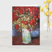 Carte Van Gogh Red Poppies Merci (Fleur jaune)
