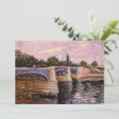 Carte Van Gogh Seine River avec Pont del Grande Jette (Debout devant)