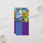 Carte Van Gogh, Starry Night, Art Signet Card (Devant/Arrière en situation)