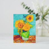 Carte Van Gogh Sunflowers (Debout devant)