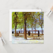 Carte Van Gogh : Terrasse dans le jardin du Luxembourg (Devant/Arrière en situation)