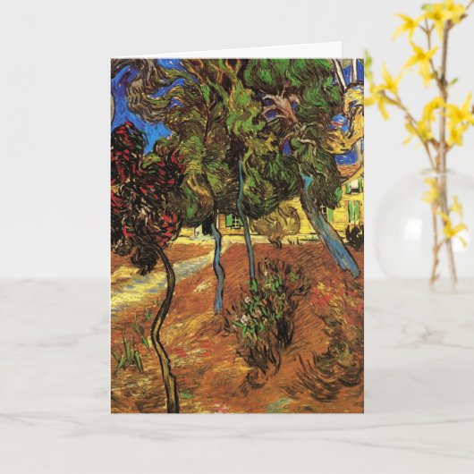 Carte Van Gogh Trees in the Garden, Hôpital Saint Paul (Fleur jaune)