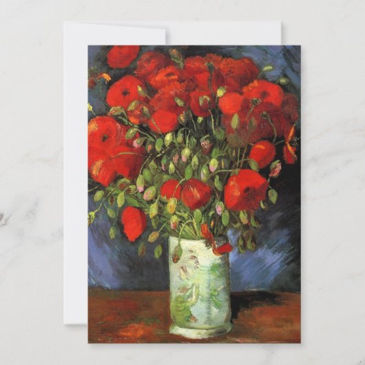 Carte Van Gogh - Vase avec des pépites rouges (Devant)