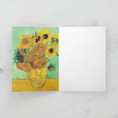 Carte Van Gogh - Vase with 12 Sunflowers (Intérieur)