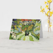 Carte Van Gogh Village Street et Steps Auvers, Figures (Fleur jaune)