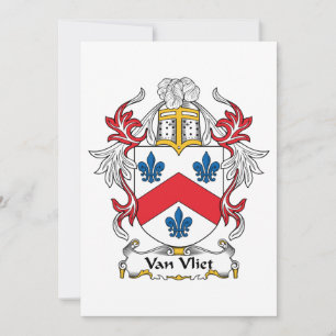 Carte Van Vliet Family Crest