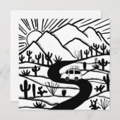 Carte Vanlife Desert Mountain Explorez l'aventure (Devant / Derrière)