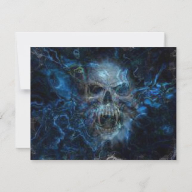 Carte Vapeur bleu crâne (Devant)